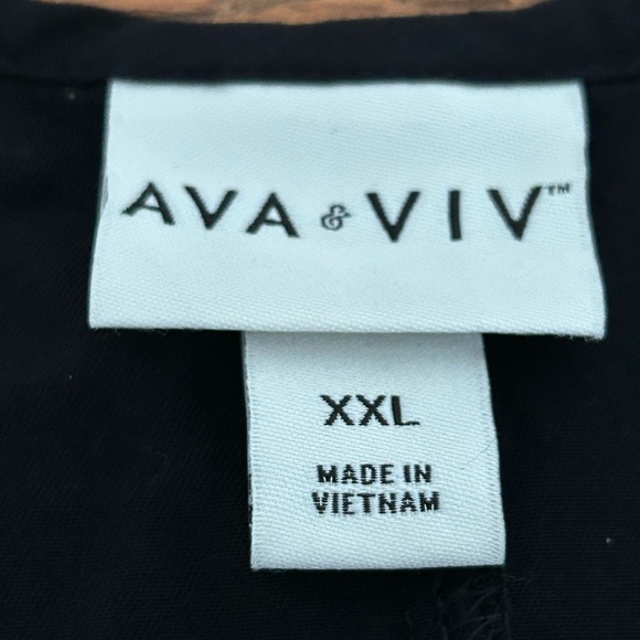 Ava and Viv Spaghetti Strap Maxi Dress Black Size XXL - Picture 4 of 12